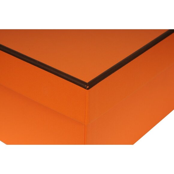 Hermes Orange Logo Box Gift 6.5 x 11.25 x 4 Shoe Slippers Box Bag - Picture 3 of 11